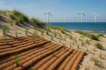 Kumul güçlendirmesi; bitkilendirme ve geotekstil