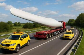 Kanat konvoyu; virajda eskort araçları ile dönüş