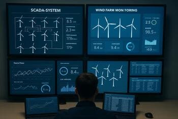 Kontrol odası; çok ekranlı SCADA izleme